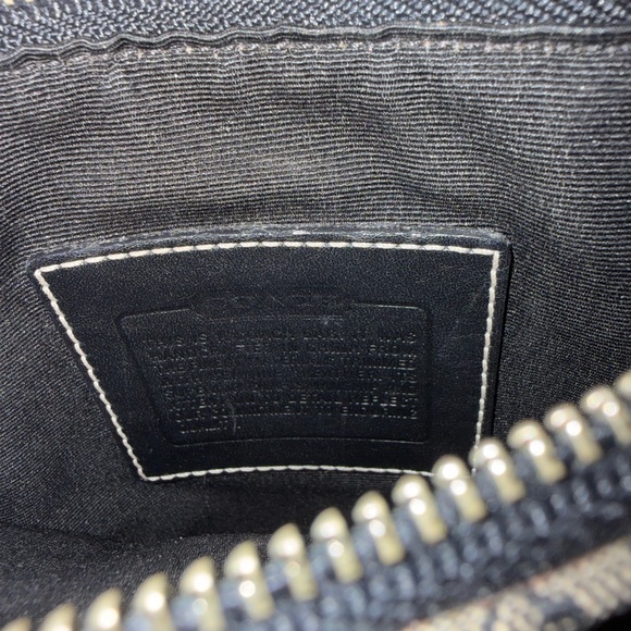 Coach Glossy Black Embossed Pouch - Picture 6 of 6